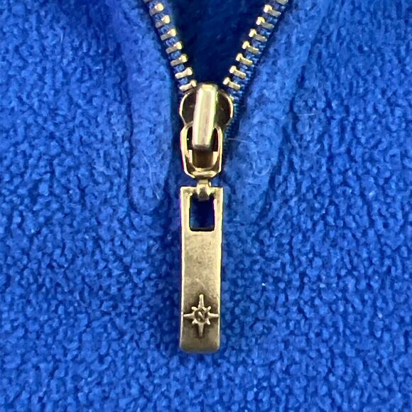 North End Long Sleeve Quarter Zip Pullover Bunny Hug Sweatshirt Pockets Blue - Picture 5 of 13